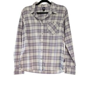 Patagonia W's Heywood Flannel Shirt Smokey Violet New 8 plaid organic cotton